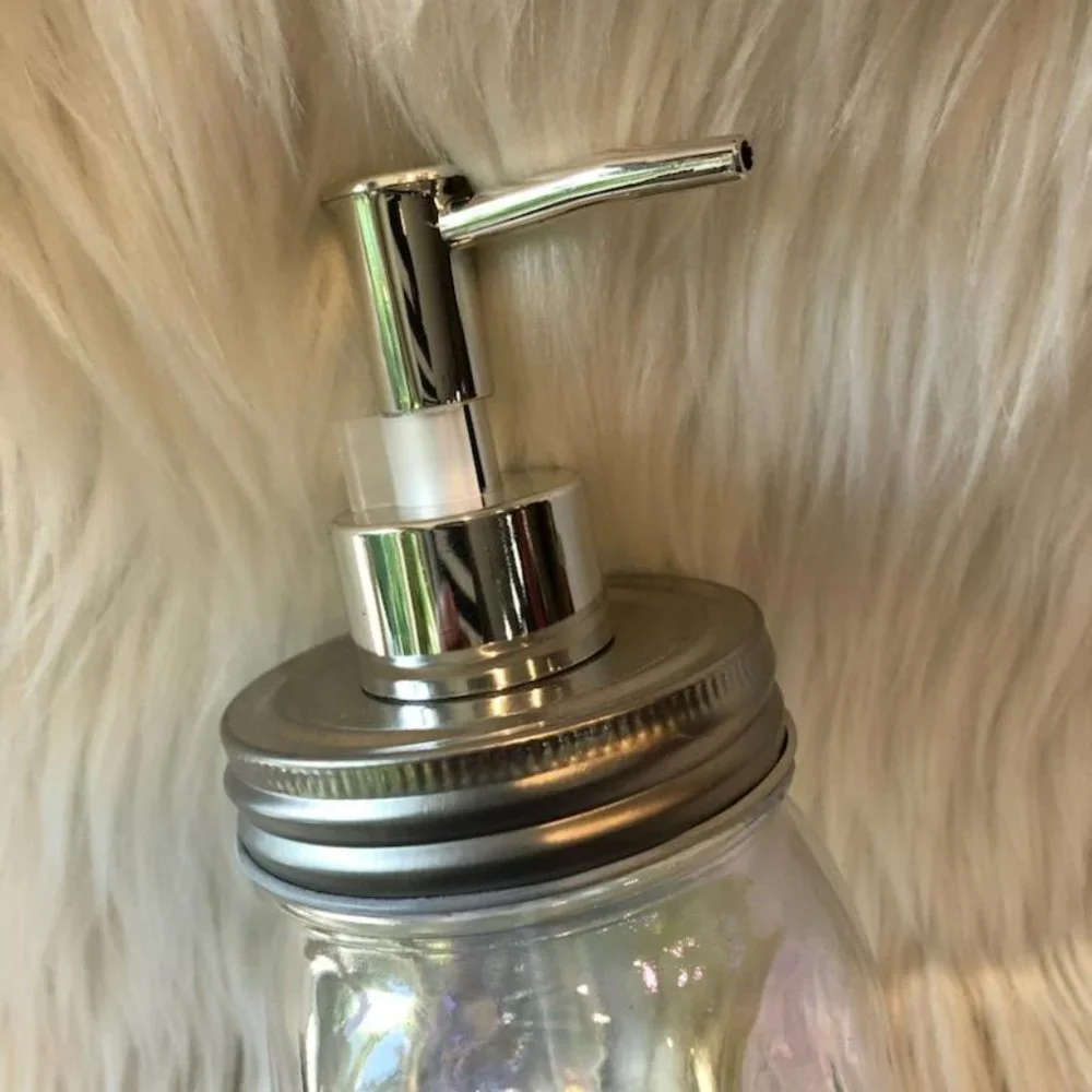 Amici Home Iridescent Skull Soap Dispenser